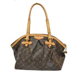 LOUIS VUITTON LV Tivoli GM Shoulder Bag Monogram Leather Brown